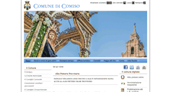 Desktop Screenshot of comune.comiso.rg.it