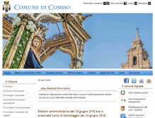 Tablet Screenshot of comune.comiso.rg.it